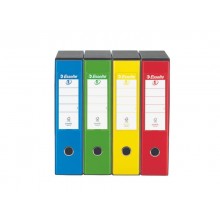 Registratore con custodia Esselte G55 Eurofile protocollo dorso 8 cm cartone rivestito in PP verde vivida - 390755940
