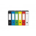 Registratore con custodia Esselte G55 Eurofile protocollo dorso 8 cm cartone rivestito in PP verde vivida - 390755940