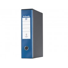 Registratore con custodia Esselte G55 Eurofile protocollo dorso 8 cm cartone rivestito in PP blu metall. - 390755960