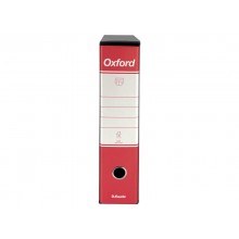 Registratore con custodia Esselte G85 Oxford protocollo 29,5x35 cm - dorso 8 cm rosso - 390785160 (Conf.6)
