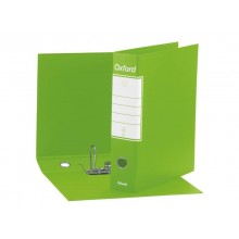 Registratore con custodia Esselte G85 Oxford protocollo 29,5x35 cm - dorso 8 cm verde lime - 390785600 (Conf.6)