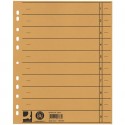Separatore per archivio con perforazione universale Q-Connect 24x30 cm 230 g/m² giallo  conf. da 100 - KF02787