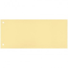 Separatore per archivio con due fori Q-Connect 24x10,5 cm 190 g/m² giallo conf. da 100 - KF00516