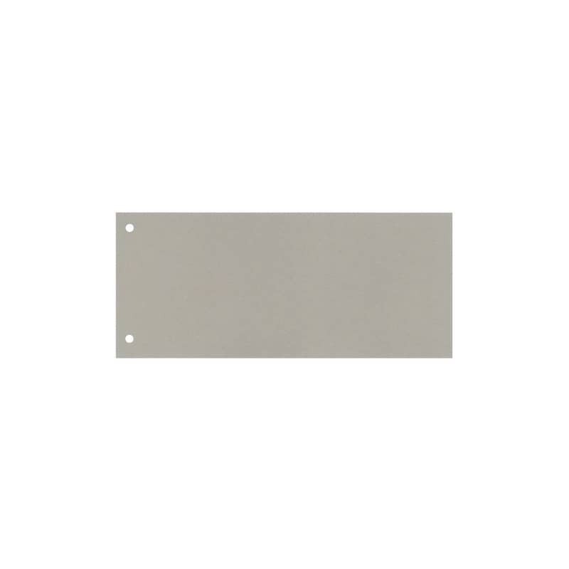 Separatore per archivio con due fori Q-Connect 24x10,5 cm 190 g/m² grigio conf. da 100 - KF00513