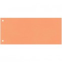 Separatore per archivio con due fori Q-Connect 24x10,5 cm 190 g/m² arancio conf. da 100 - KF00519