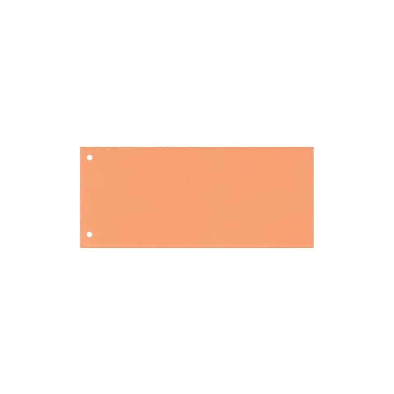 Separatore per archivio con due fori Q-Connect 24x10,5 cm 190 g/m² arancio conf. da 100 - KF00519