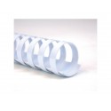 Dorsi plastici a 21 anelli GBC CombBind 14 mm A4 bianco -  fino a 125 fogli conf da 100 dorsi - 4028198