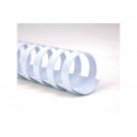 Dorsi plastici a 21 anelli GBC CombBind 45 mm A4 bianco - fino a 400 fogli conf da 50 dorsi - 4028206