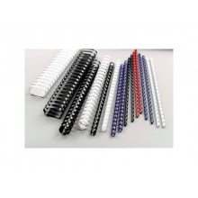 Dorsi plastici a 21 anelli GBC CombBind 16 mm A4 nero - fino a 145 fogli conf da 100 dorsi - 4028600