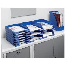 Vaschetta portacorrispondenza Leitz PLUS STANDARD in polistirene A4 blu 52270235 (Conf.5)