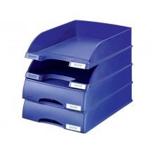 Vaschetta portacorrispondenza Leitz PLUS STANDARD in polistirene A4 blu 52270235 (Conf.5)