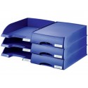 Vaschetta portacorrispondenza Leitz PLUS STANDARD in polistirene A4 blu 52270235 (Conf.5)