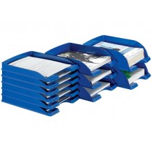 Vaschetta portacorrispondenza Leitz PLUS STANDARD in polistirene A4 blu 52270235 (Conf.5)