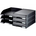 Vaschetta portacorrispondenza Leitz PLUS STANDARD in polistirene A4 nero 52270295 (Conf.5)