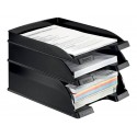 Vaschetta portacorrispondenza Leitz PLUS STANDARD in polistirene A4 nero 52270295 (Conf.5)