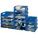 Vaschetta portacorrispondenza Leitz SORTY JUMBO in polistirolo A3 o due risme A4 blu - 52320035