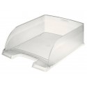 Vaschetta portacorrispondenza impilabile Leitz PLUS JUMBO in polistirolo A4 trasparente satinato - 52330003 (Conf.4)