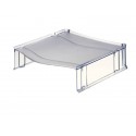 Distanziatore universale per vaschette Leitz PLUS in polistirolo grigio traslucido - 52340092 (Conf.6)