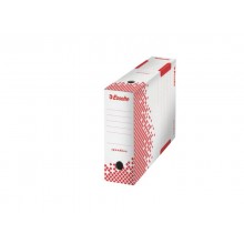 Scatola archivio Esselte SPEEDBOX dorso 10 cm bianco/rosso 10x25x35 cm 623908 (Conf.25)