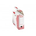 Scatola archivio Esselte SPEEDBOX dorso 10 cm bianco/rosso 10x25x35 cm 623908 (Conf.25)