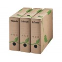 Scatola archivio Esselte ECOBOX dorso 8 cm avana/verde 8x23,3x32,7 cm 623916 (Conf.25)