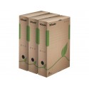 Scatola archivio Esselte ECOBOX dorso 8 cm avana/verde 8x23,3x32,7 cm 623916 (Conf.25)