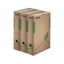Scatola archivio Esselte ECOBOX dorso 8 cm avana/verde 8x23,3x32,7 cm 623916 (Conf.25)