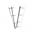 Pettini per rilegatura GBC VeloBind con 4 denti 45 mm a4 nero conf da 25 pettini - A9741635