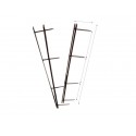 Pettini per rilegatura GBC VeloBind con 4 denti 45 mm a4 nero conf da 25 pettini - A9741635