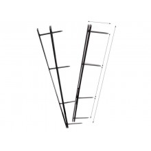Pettini per rilegatura GBC VeloBind con 4 denti 45 mm a4 nero conf da 25 pettini - A9741635