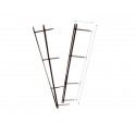 Pettini per rilegatura GBC VeloBind con 4 denti 45 mm a4 bianco conf da 25 pettini - A9741639