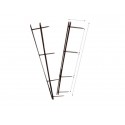 Pettini per rilegatura GBC VeloBind con 4 denti 45 mm a4 bianco conf da 25 pettini - A9741639