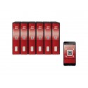 Registratore a leva DOX2 Protocollo 28,5x35 cm - dorso 8 cm rosso D26211