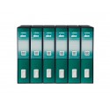 Registratore a leva DOX2 Protocollo 28,5x35 cm - dorso 8 cm verde mare D26212