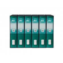Registratore a leva DOX2 Protocollo 28,5x35 cm - dorso 8 cm verde mare D26212