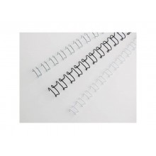 Spirali metalliche a 21 anelli GBC WireBind 6 mm A4 argento conf da 100 spirali - IB160431