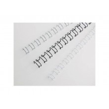 Spirali metalliche a 21 anelli GBC WireBind 10 mm A4 argento conf da 100 spirali - IB160837