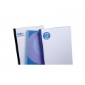 Copertine termiche per rilegatura GBC con dorso da 1,5 mm in pvc e cartoncino A4 nero conf 100 copertine - IB451607