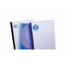Copertine termiche per rilegatura GBC con dorso da 1,5 mm in pvc e cartoncino A4 nero conf 100 copertine - IB451607