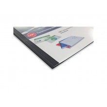 Copertine termiche per rilegatura GBC con dorso da 1,5 mm in pvc e cartoncino A4 nero conf 100 copertine - IB451607