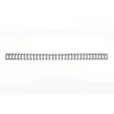 Spirali metalliche a 34 anelli GBC WireBind W18 12 mm a4 nero conf da 100 spirali - RG810810