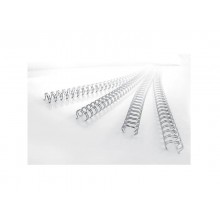 Spirali metalliche a 34 anelli GBC WireBind W18 12 mm a4 nero conf da 100 spirali - RG810810