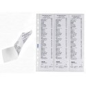 Buste a foratura universale Favorit porta scontrini buccia d'arancia linear 7x30 cm (x6 tasche) conf.10 - 100460079