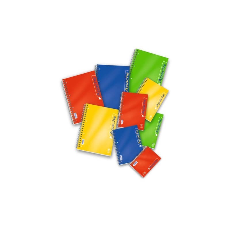 Blocco spiralato 140 fogli Pigna Apache a 4 fori A4 1R 02138061R (Conf.3)