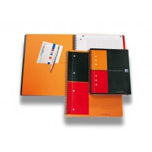 Quaderno spiralato OXFORD International Activebook Maxi A4+ grigio/arancio quadretti 5 mm - 100104329