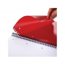 Quaderno spiralato OXFORD International Activebook Maxi A4+ grigio/arancio quadretti 5 mm - 100104329