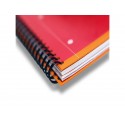 Quaderno spiralato OXFORD International Activebook Maxi A4+ grigio/arancio quadretti 5 mm - 100104329