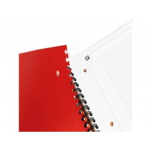 Quaderno spiralato OXFORD International Activebook Maxi A4+ grigio/arancio quadretti 5 mm - 100104329