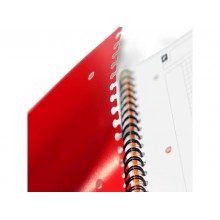 Quaderno spiralato OXFORD International Activebook Maxi A4+ grigio/arancio quadretti 5 mm - 100104329