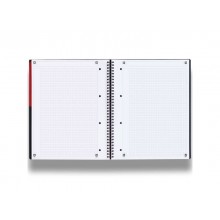 Quaderno spiralato OXFORD International Activebook Maxi A4+ grigio/arancio quadretti 5 mm - 100104329